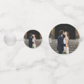 Salie groene en witte bloemige huwelijks tafel confetti (Achterkanten)