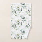 Salie groene eucalyptus bladeren bad handdoek (Handdoek)