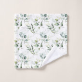 Salie groene eucalyptus bladeren bad handdoek (Wasdoekje)