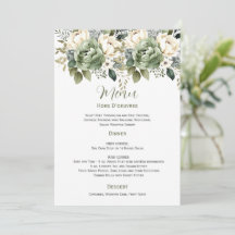 Salie Groene Eucalyptus Bloemige Trouw | Menu