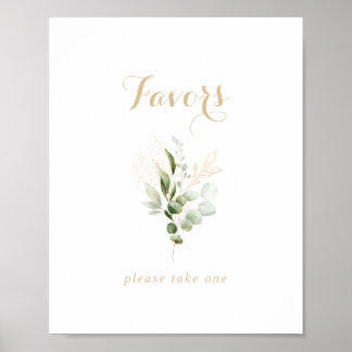 Salie Groene Eucalyptus Gouden Favorieten Bord Poster
