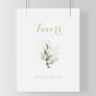 Salie Groene Eucalyptus Gouden Favorieten Bord Poster