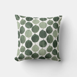 Salie Groene Eucalyptusblad Patroon Botanische Pla Kussen