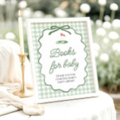 Salie Groene Golf Boog Baby Shower Luiers Raffle S Poster
