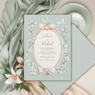 Salie Groene Groene Pruim Kleur Kader Vintage Trou Kaart