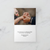 Salie groene kalligrafie 3 foto dankkaarten bedankkaart (Binnen)