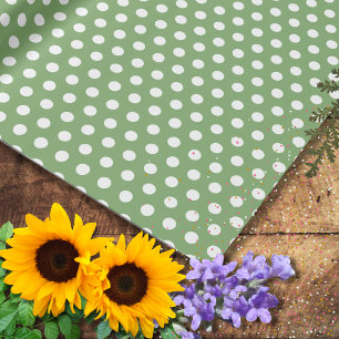 Salie Groene Kleine Stippen Cadeaupapier