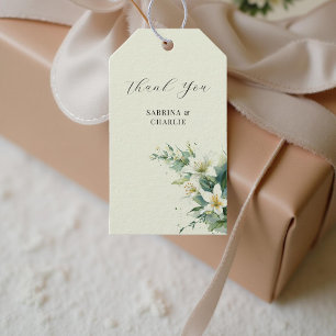 Salie Groene Lelie Valley Elegante Bloemen Cadeaulabel