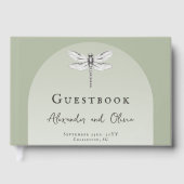 Salie Groene Libel Trouwfeest Gastenboek (Voorkant)