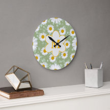 Salie Groene Madeliefje Bloem Monogram