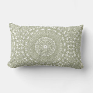 Salie Groene Mandala Patroon Kussen