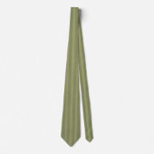 Salie groene pinstripes stropdas (Voorkant)