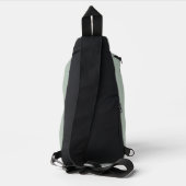 Salie Groene Script Monogram Sling Bag (Achterkant)