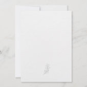 Salie Groene Stille Luxe QR Code Bewaar de Datum Save The Date (Achterkant)