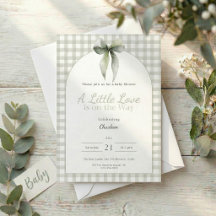 Salie Groene Strik Das Gingham Baby Borrel