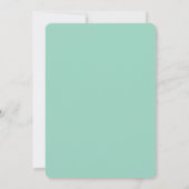Salie Groene Trouw Uitnodiging Set, Minimalistisch (Achterkant)