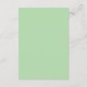 Salie Groene Varensblad Huwelijk Informatiekaartje (Achterkant)