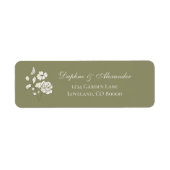 Salie Groene Vintage Botanische Etiket (Voorkant)