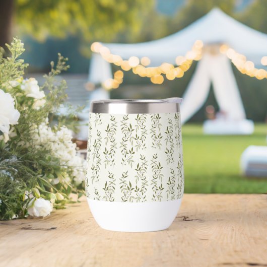 Salie Groene Waterverf Franse Landelijke Olijfpatr (Huwelijk)