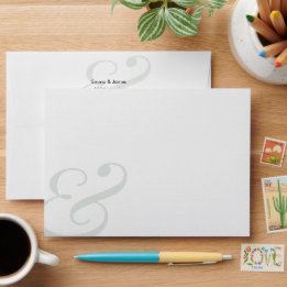 Salie Huwelijk Retouradres Ampersand |  Envelop