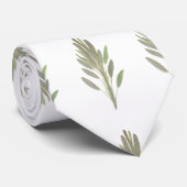 Salie kruid botanische plant groen Keuken Stropdas (Opgerold)