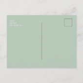  Salie & Lavendel Bruiloft Save Our Date Briefkaart (Achterkant)