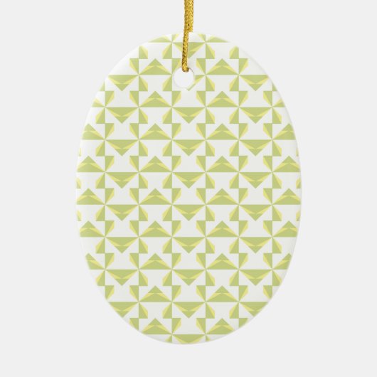 Salie Pinwheels Keramisch Ornament (Voorkant)