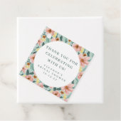 Salie Roze Bloemige Bruids Shower Aangepaste Dank  Bedankjes Labels (In situ)