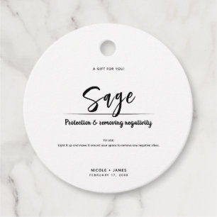 Salie Smudge Stok Minimalistische Moderne Trouw Bedankjes Labels