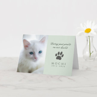 Saliegroene Pootafdrukken in Onze Harten Kat Herde Kaart