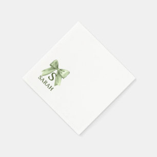 Saliegroene Strik Baby Shower Servetjes Servet