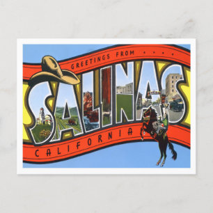 Salinas, California  Big Letters Briefkaart