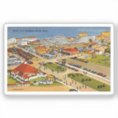 Salisbury Beach  Briefkaart Sticker (Voorkant)
