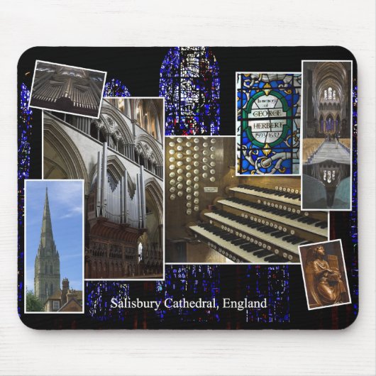 Salisbury Cathedraal pipe organ mousepad Muismat (Voorkant)