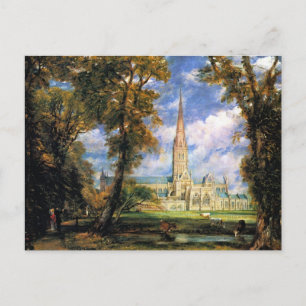 Salisbury Cathedraal van de bisschop Briefkaart