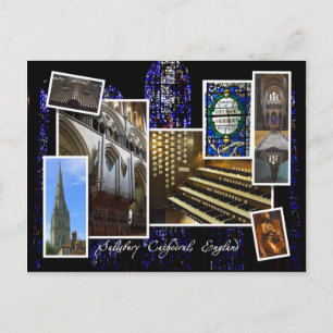 Salisbury Cathedral , UK - montage briefkaart