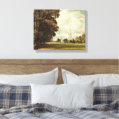 Salisbury Cathedral van Lower Marsh Close, 1820 Canvas Afdruk (Insitu (Slaapkamer))