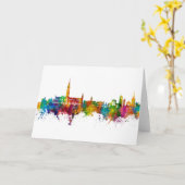 Salisbury England Skyline Kaart (Gele Bloem)