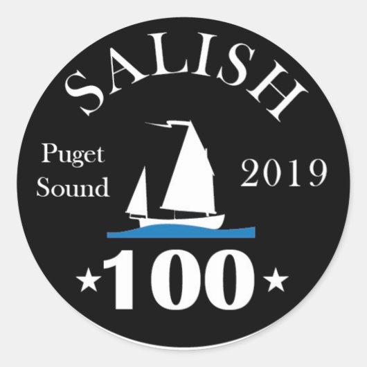 Salish 100 autocollants 3 pouces (feuille de six) (Devant)
