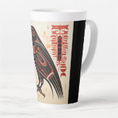 Salish inheemse pacific noordwestelijke kunststijl latte mok (Rechterhoek)