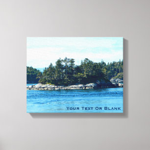 Salish Island Canvas Afdruk