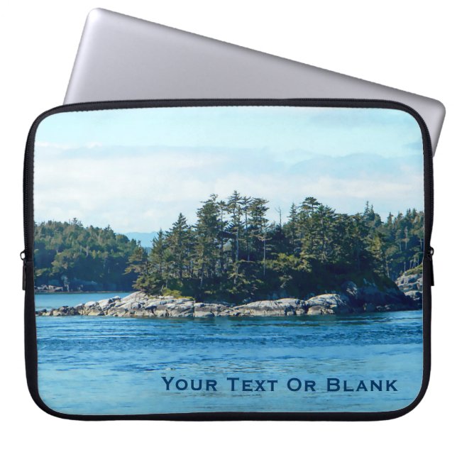 Salish Island Laptop Sleeve (Voorkant)