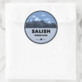Salish Mountains Montana Camping Ronde Sticker (Tas)