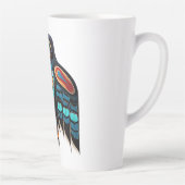 Salish raven totem latte mok (Rechts)