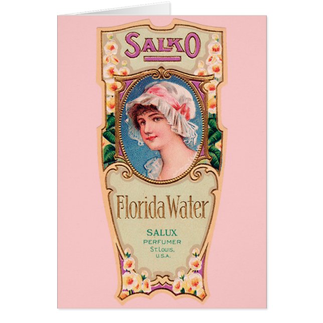 Salko Florida Water Perfume Label (Voorkant)