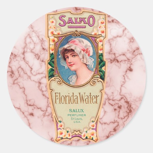 Salko Florida Water Perfume Label (Voorkant)
