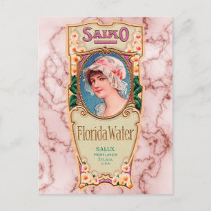 Salko Florida Water Perfume Label Briefkaart