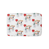 Salle de bain avec tapis de douche Heart Fire Snow (Devant)