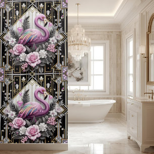 Salle de bain de luxe Rideau de douche flamant A