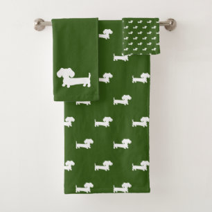 Salle de bain en Dachshund 3 pièces Forest Green